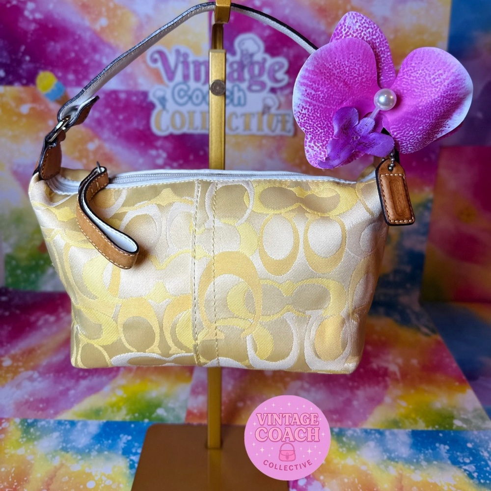 Coach Mini Optic Pouch – Yellow| Y2K